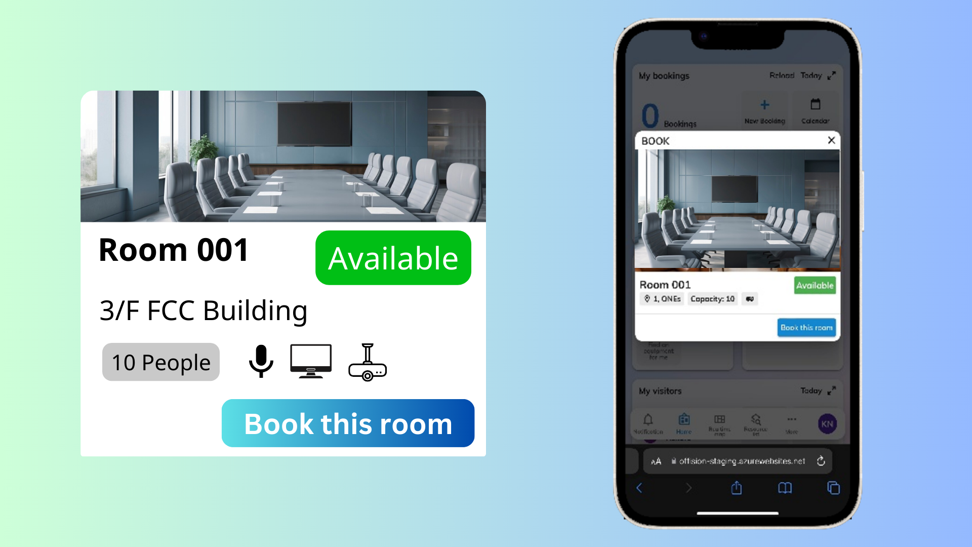 Confirm the meeting detail on the mobile
