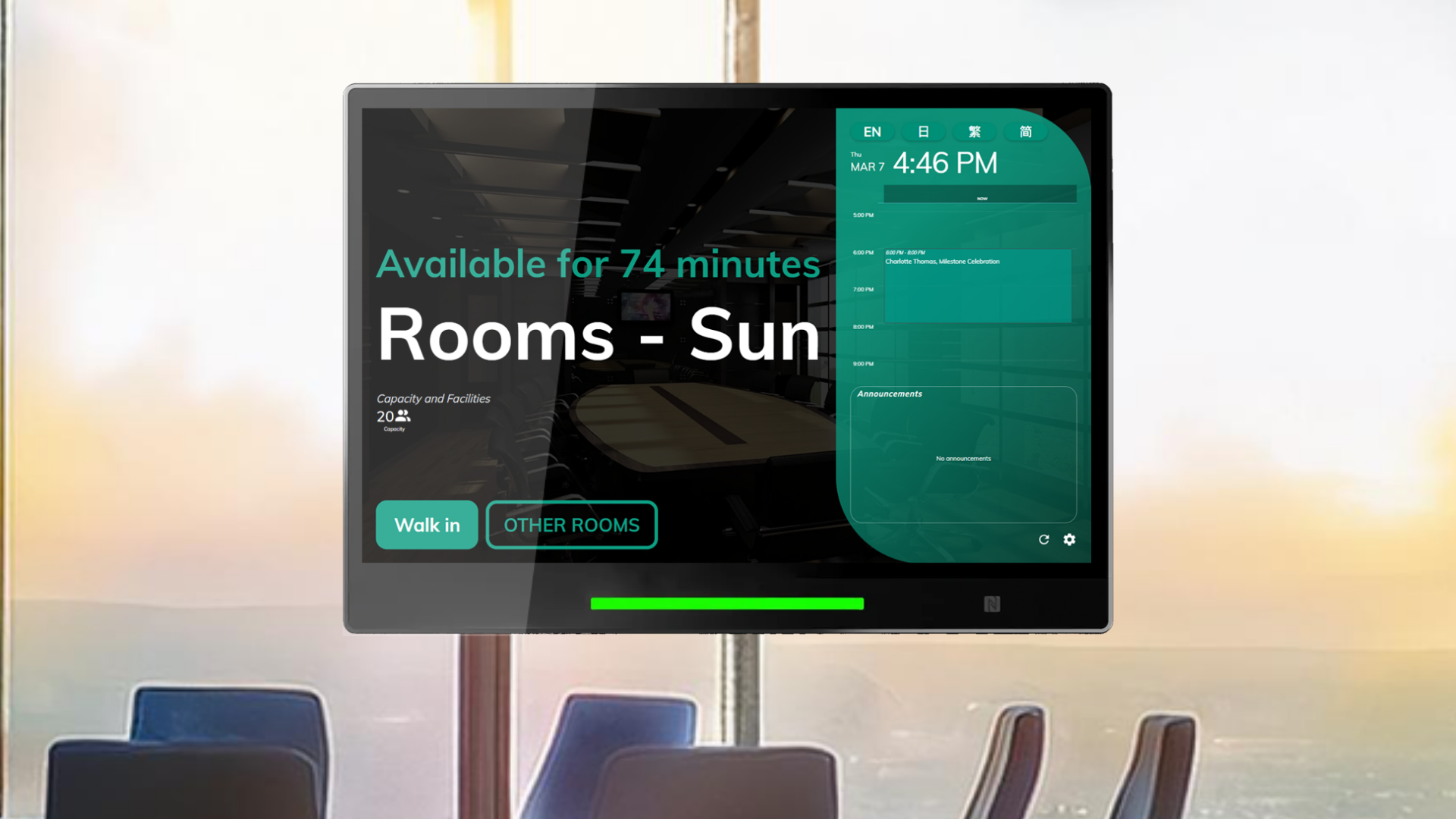 Offision Show Booking Information on Booking Panel: Clear and Dynamic Scheduling Display